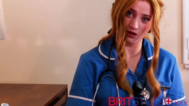 Brit Studio - Play with your Cock and Cum for Nurse Greene