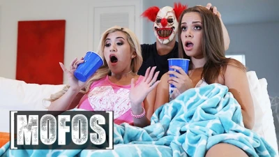 Mofos - JMac Pranks his GF for Halloween & he Ends up Fucking her Gorgeous Gff in the Bathroom