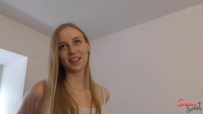 MyDirtyHobby - Blonde Teen Caught Masturbating and Creampied