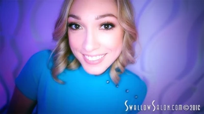 LILY LABEAU GIVES CLIENT SENSUAL POV BLOWJOB & SWALLOWS CUM - SWALLOW SALON