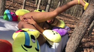 SNR Fetishes - Cum see me Play with my Wet Pussy in the Woods