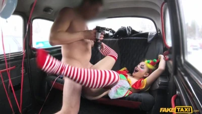 Fake Taxi - Driver Fucks Cute Valentine Clown